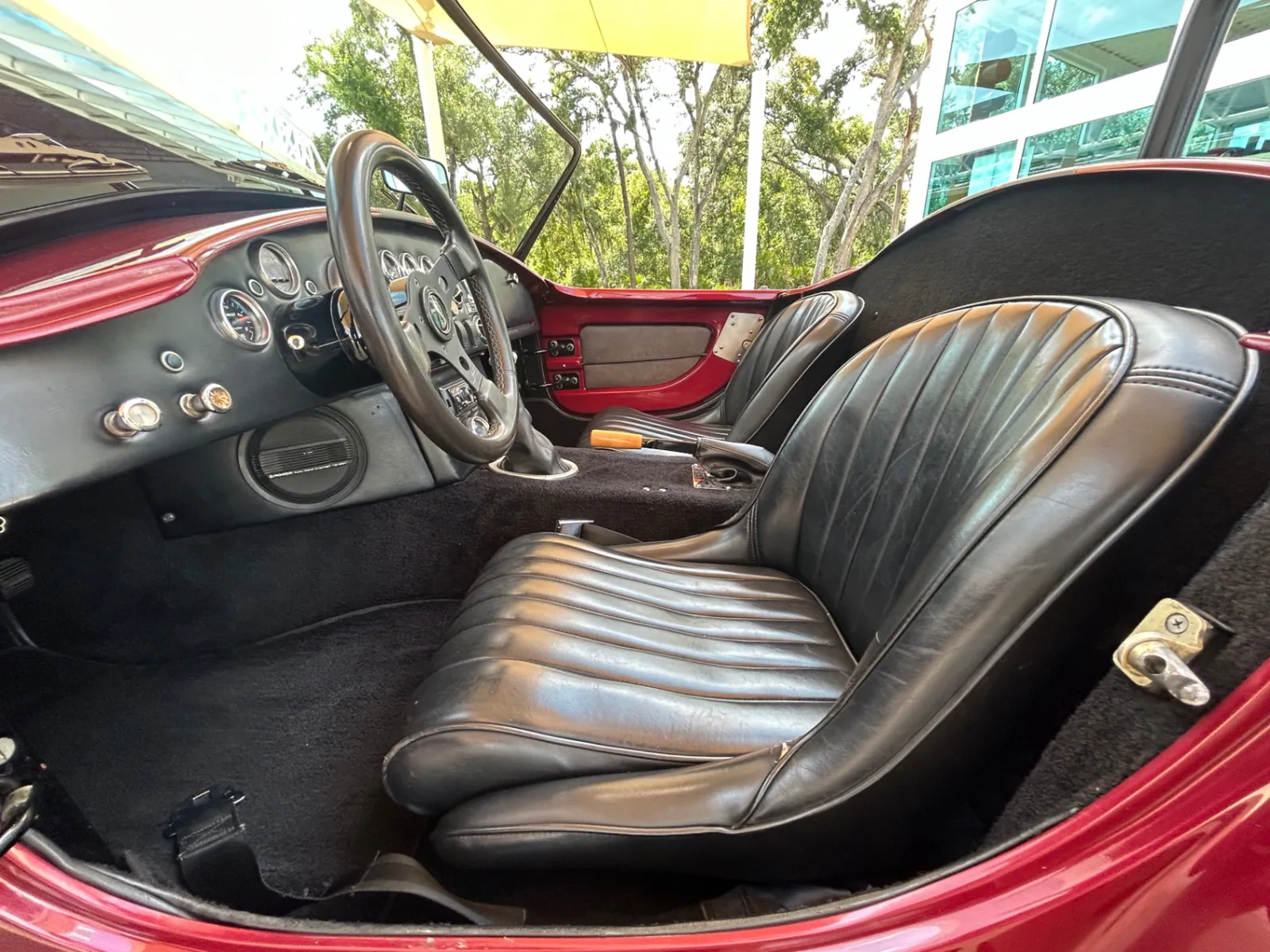 Interior of the 1965 Shelby Cobra